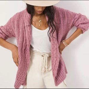 (NWT) Anthropologie Rashida cardigan pink